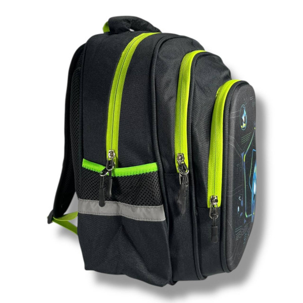 Шкільний рюкзак для хлопчика з принтом М'ячик, каркасний та місткий, 22 л