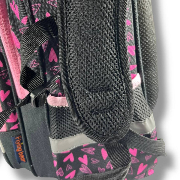 Школьный рюкзак для девочки с принтом Наушники, каркасный и вместительный, 22 л Школьный рюкзак для девочки с принтом Наушники, каркасный и вместительный, 22 л