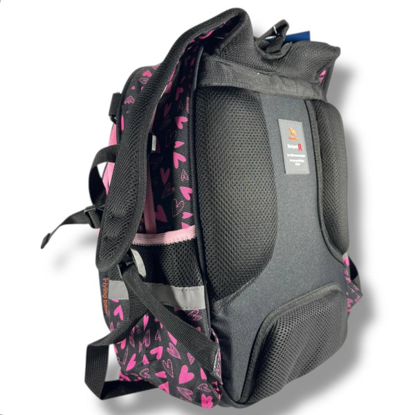 Школьный рюкзак для девочки с принтом Наушники, каркасный и вместительный, 22 л Школьный рюкзак для девочки с принтом Наушники, каркасный и вместительный, 22 л