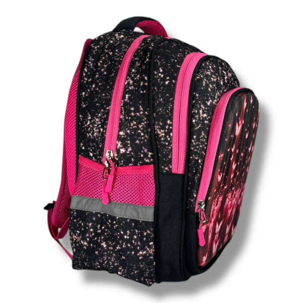 Школьный рюкзак для девочки с принтом Бабочки, каркасный и вместительный, 22 л Школьный рюкзак для девочки с принтом Бабочки, каркасный и вместительный, 22 л