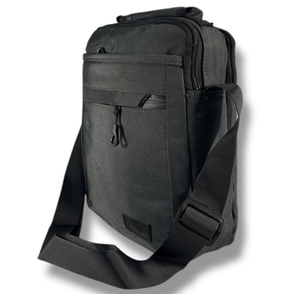 Стильная и удобная мужская сумка через плечо, серая, 4 л Стильная и удобная мужская сумка через плечо, серая, 4 л