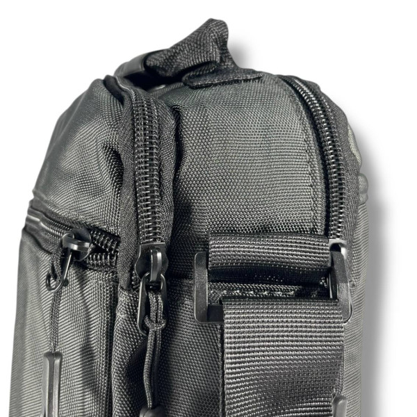 Стильная и удобная мужская сумка через плечо, серая, 4 л Стильная и удобная мужская сумка через плечо, серая, 4 л