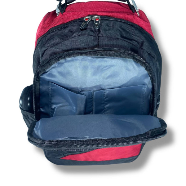 Міський рюкзак водовідштовхувальний з відділенням для ноутбука та планшета червоного кольору Міський рюкзак водовідштовхувальний з відділенням для ноутбука та планшета червоного кольору