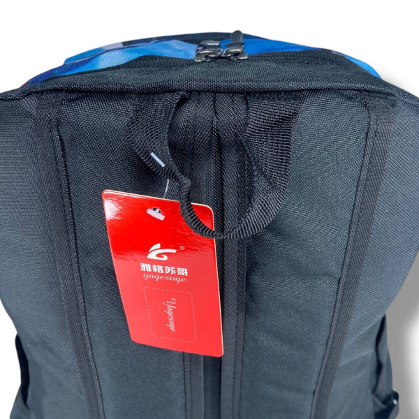 Міський рюкзак водовідштовхувальний чорний з принтом наса є відділення для ноутбука (до 15.4")