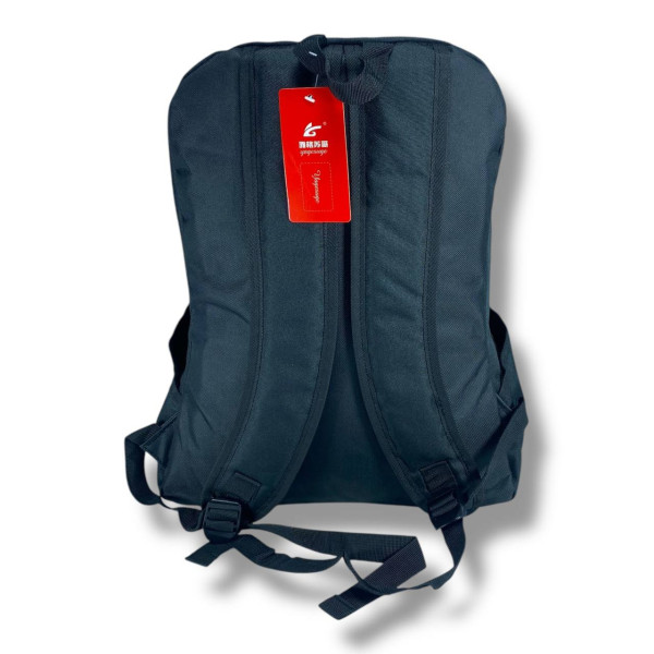 Міський рюкзак водовідштовхувальний чорний з принтом наса є відділення для ноутбука (до 15.4")