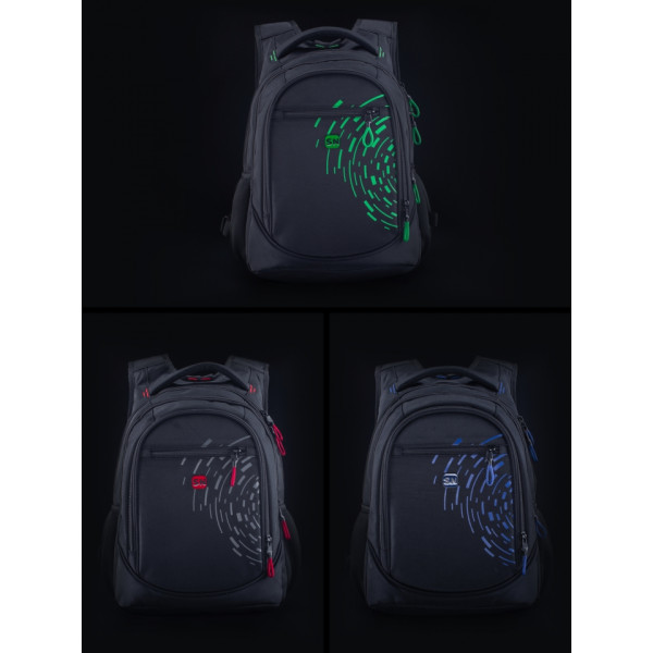 Шкільний рюкзак Winner/SkyName з USB-слотом для підлітків, чорний з червоним, на 3 відділення Шкільний рюкзак Winner/SkyName з USB-слотом для підлітків, чорний з червоним, на 3 відділення