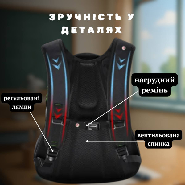 Шкільний рюкзак Winner/SkyName з USB-слотом для підлітків