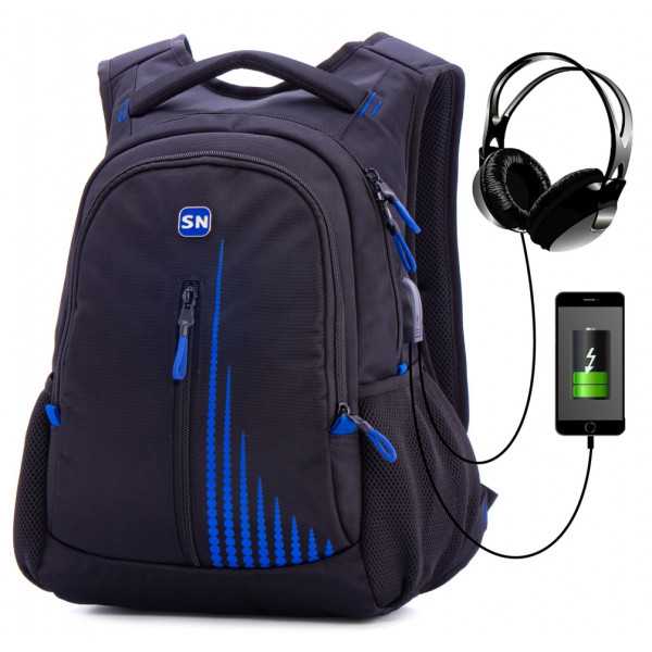 Шкільний рюкзак Winner/SkyName з USB-слотом для підлітків