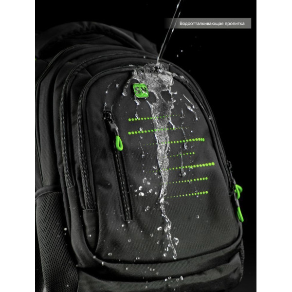 Шкільний рюкзак Winner/SkyName з USB-слотом для підлітків, чорний, 20 л Шкільний рюкзак Winner/SkyName з USB-слотом для підлітків, чорний, 20 л