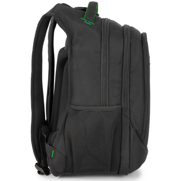 Шкільний рюкзак Sky Name (Winner) для хлопчиків, на 3 відділення, чорний з зеленим, водонепроникний Шкільний рюкзак Sky Name (Winner) для хлопчиків, на 3 відділення, чорний з зеленим, водонепроникний