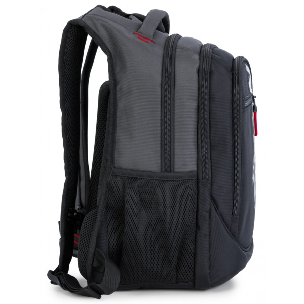 Шкільний рюкзак Sky Name (Winner) для підлітків, на 3 відділення, чорний з червоним