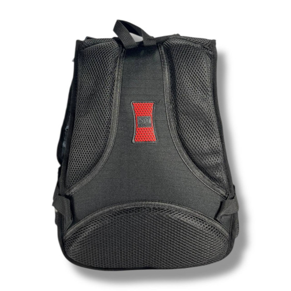 Черный школьный рюкзак с принтом Машинка, 22 л, водонепроницаемый, пенал в комплекте Черный школьный рюкзак с принтом Машинка, 22 л, водонепроницаемый, пенал в комплекте