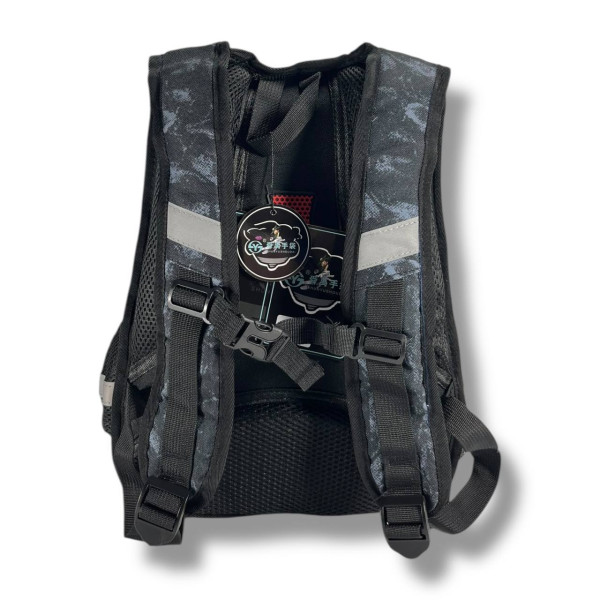 Черный школьный рюкзак с принтом Машинка, 22 л, водонепроницаемый, пенал в комплекте Черный школьный рюкзак с принтом Машинка, 22 л, водонепроницаемый, пенал в комплекте