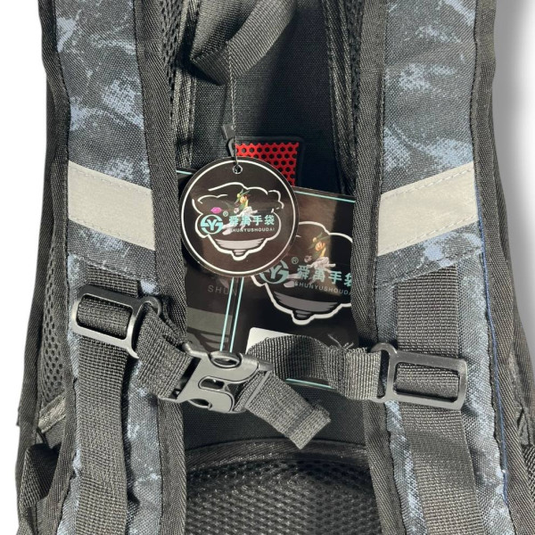 Черный школьный рюкзак с принтом Машинка, 22 л, водонепроницаемый, пенал в комплекте Черный школьный рюкзак с принтом Машинка, 22 л, водонепроницаемый, пенал в комплекте