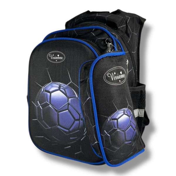 Школьный рюкзак для мальчиков 6–9 лет, черный, в комплекте с пеналом, на 3 отделения Школьный рюкзак для мальчиков 6–9 лет, черный, в комплекте с пеналом, на 3 отделения