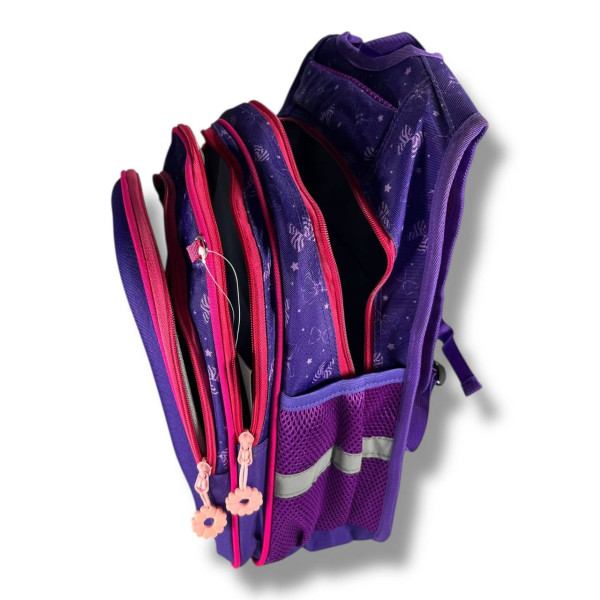 Школьный рюкзак для девочек 6–9 лет с принтом Балерина с пеналом в комплекте, фиолетовый Школьный рюкзак для девочек 6–9 лет с принтом Балерина с пеналом в комплекте, фиолетовый