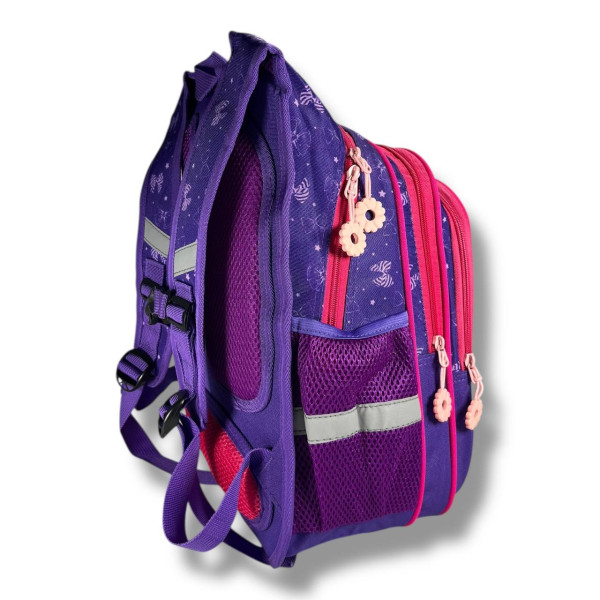 Школьный рюкзак для девочек 6–9 лет с принтом Балерина с пеналом в комплекте, фиолетовый Школьный рюкзак для девочек 6–9 лет с принтом Балерина с пеналом в комплекте, фиолетовый
