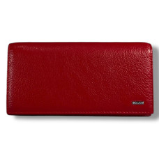 Стильный женский кошелек из натуральной кожи, красный