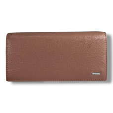 Стильный женский кошелек из натуральной кожи, розовый