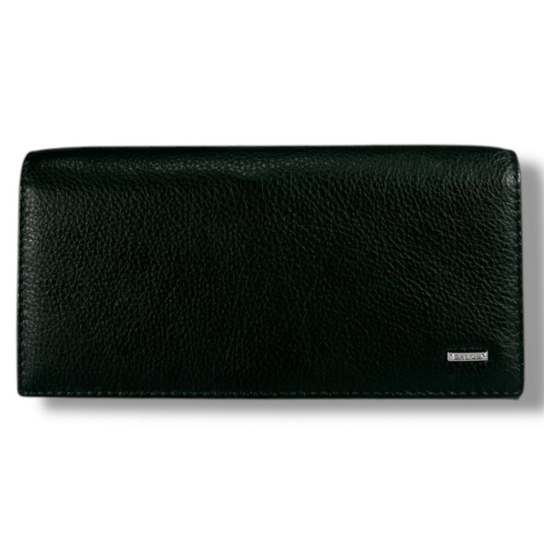 Стильный женский кошелек из натуральной кожи, темно-зеленый