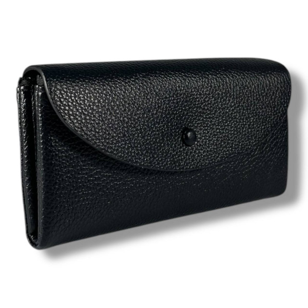 Стильный женский кошелек-клатч, черный (20×10 см) Стильный женский кошелек-клатч, черный (20×10 см)