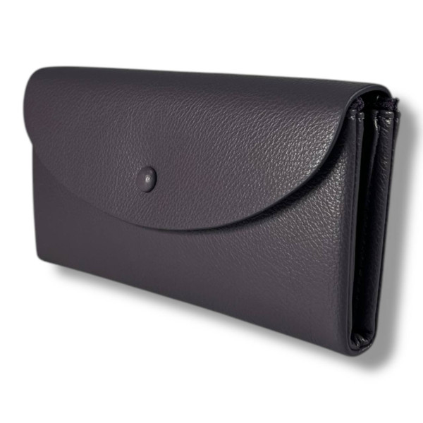 Стильный женский кошелек-клатч, фиолетовый (20×10 см) Стильный женский кошелек-клатч, фиолетовый (20×10 см)