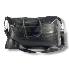 Дорожная женская сумка-саквояж, черная, вместительная и удобная, 40 л