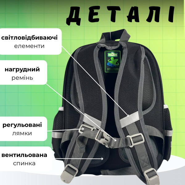 Школьный рюкзак с принтом Мяч для младших классов, вместительный и удобный, 20 л Школьный рюкзак с принтом Мяч для младших классов, вместительный и удобный, 20 л