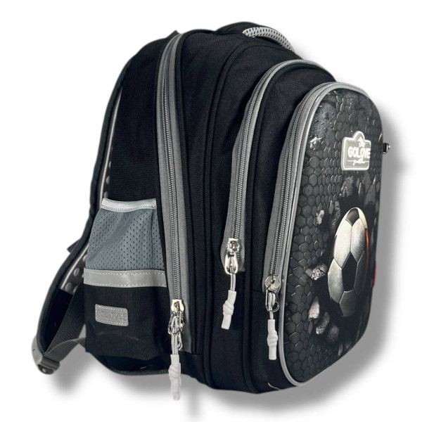 Школьный рюкзак с принтом Мяч для младших классов, вместительный и удобный, 20 л, на 3 отделения Школьный рюкзак с принтом Мяч для младших классов, вместительный и удобный, 20 л, на 3 отделения