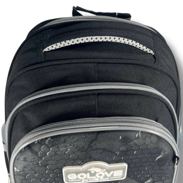 Школьный рюкзак с принтом Мяч для младших классов, вместительный и удобный, 20 л, на 3 отделения Школьный рюкзак с принтом Мяч для младших классов, вместительный и удобный, 20 л, на 3 отделения