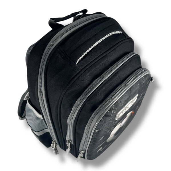 Школьный рюкзак с принтом Мяч для младших классов, вместительный и удобный, 20 л, на 3 отделения Школьный рюкзак с принтом Мяч для младших классов, вместительный и удобный, 20 л, на 3 отделения