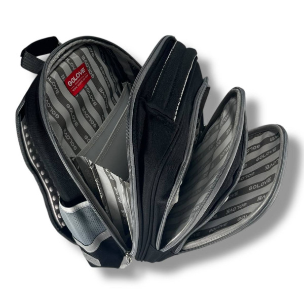 Школьный рюкзак с принтом Мотоциклист для младших классов, вместительный и удобный, 20 л, водонепроницаемый Школьный рюкзак с принтом Мотоциклист для младших классов, вместительный и удобный, 20 л, водонепроницаемый