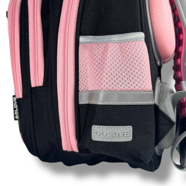 Черный школьный рюкзак с принтом Бабочка для девочки 1-4 классов, на 3 отделения с удобным органайзером Черный школьный рюкзак с принтом Бабочка для девочки 1-4 классов, на 3 отделения с удобным органайзером