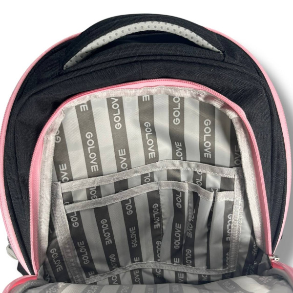 Черный школьный рюкзак с принтом Бабочка для девочки 1-4 классов, на 3 отделения с удобным органайзером Черный школьный рюкзак с принтом Бабочка для девочки 1-4 классов, на 3 отделения с удобным органайзером