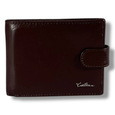 Мужской кошелек-портмоне из натуральной кожи, коричневый, стильный и удобный