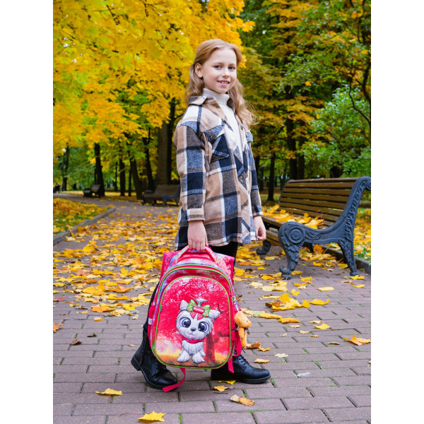 Ранец школьный для девочки, ортопедическая спинка, Sky Name (Winner), розовый Ранец школьный для девочки, ортопедическая спинка, Sky Name (Winner), розовый