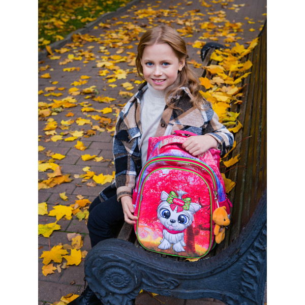 Ранец школьный для девочки, ортопедическая спинка, Sky Name (Winner), розовый Ранец школьный для девочки, ортопедическая спинка, Sky Name (Winner), розовый