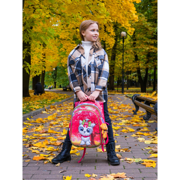 Ранец школьный для девочки, ортопедическая спинка, Sky Name (Winner), розовый Ранец школьный для девочки, ортопедическая спинка, Sky Name (Winner), розовый