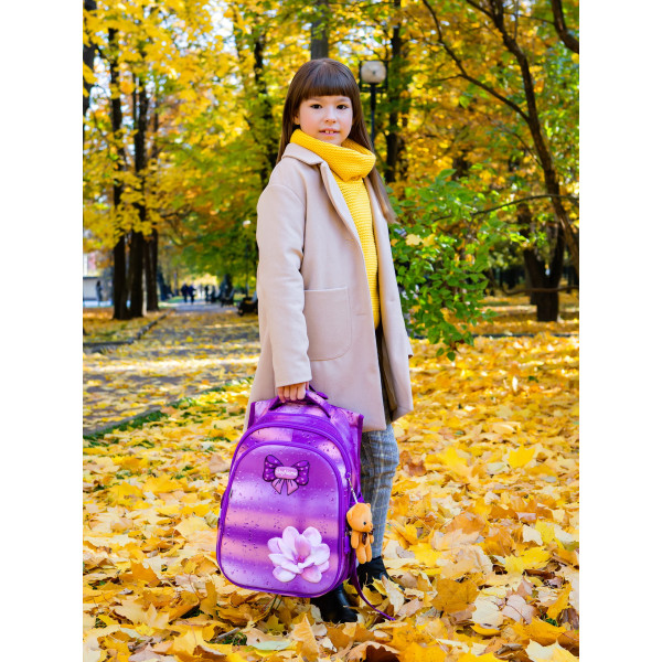 Рюкзак школьный для девочки Sky Name (Winner), розово-фиолетовый Рюкзак школьный для девочки Sky Name (Winner), розово-фиолетовый