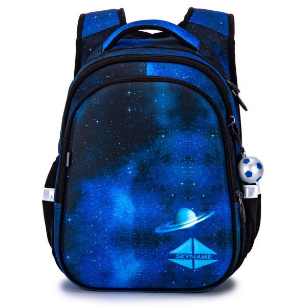 Рюкзак школьный для мальчика, ортопедическая спинка, Sky Name (Winner), черно-синий Рюкзак школьный для мальчика, ортопедическая спинка, Sky Name (Winner), черно-синий