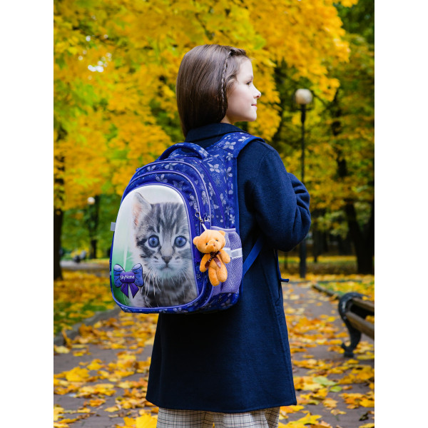 Ранець шкільний для дівчинки 1-4 клас, водовідштовхувальна тканина Sky Name (Winner), синій Ранець шкільний для дівчинки 1-4 клас, водовідштовхувальна тканина Sky Name (Winner), синій