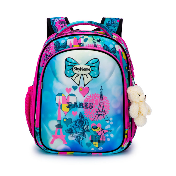 Ранец жесткий каркас для девочки на 2 отделения Winner One/Sky Name, разноцветный Ранец жесткий каркас для девочки на 2 отделения Winner One/Sky Name, разноцветный