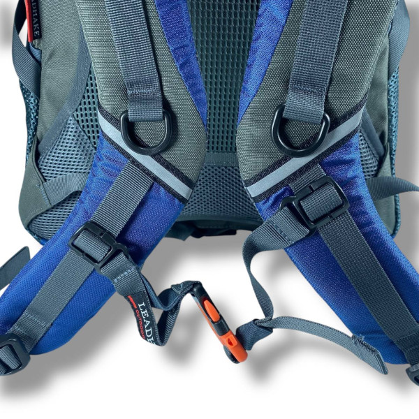 Туристичний рюкзак синього кольору на 50 л, водовідштовхувальний з ортопедичною спинкою