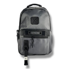 Стильный и практичный школьный рюкзак для подростков, серый, водонепроницаемый, на 2 отделения