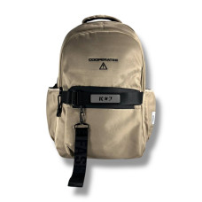 Универсальный школьный рюкзак для подростков, бежевый, водонепроницаемый, на 2 отделения