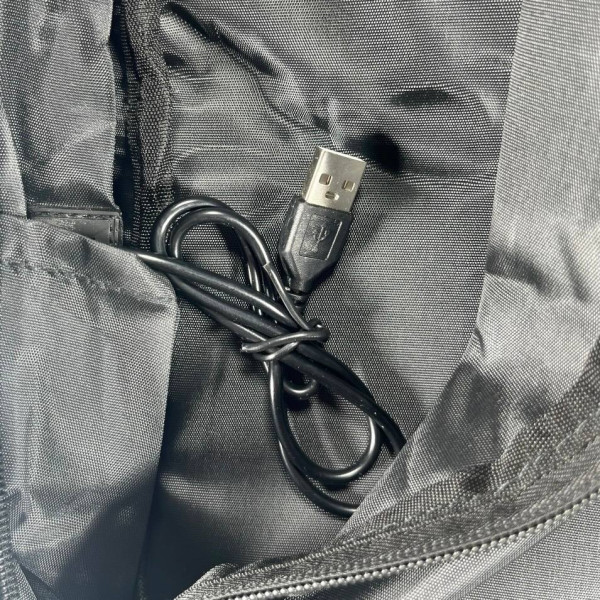 Многофункциональный рюкзак с USB-портом, черный, с карманом для ноутбука Многофункциональный рюкзак с USB-портом, черный, с карманом для ноутбука
