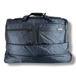 Вместительная дорожная сумка на колесах 110 л синяя Вместительная дорожная сумка на колесах 110 л синяя