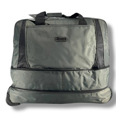 Вместительная и стильная дорожная сумка на колесах, 90 л, серая