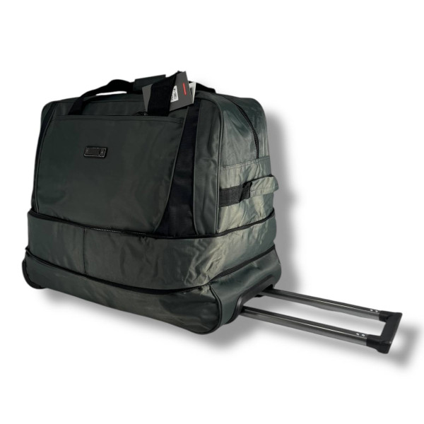 Вместительная и стильная дорожная сумка на колесах, 90 л, серая Вместительная и стильная дорожная сумка на колесах, 90 л, серая