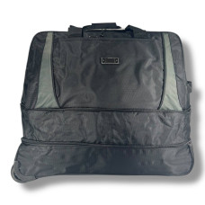 Вместительная и стильная дорожная сумка на колесах, 90 л, черная